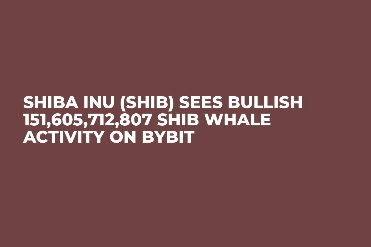Shiba Inu (SHIB) Sees Bullish 151,605,712,807 SHIB Whale Activity on Bybit