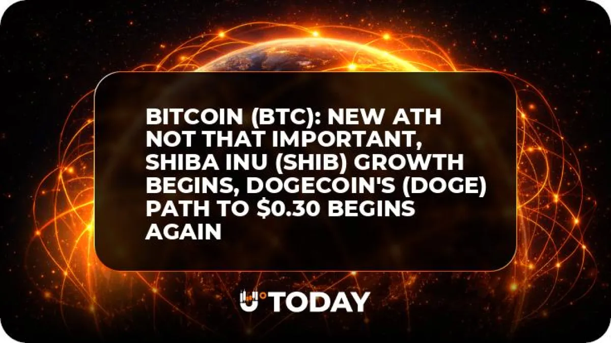 Bitcoin (BTC): New ATH Not That Important, Shiba Inu (SHIB) Growth Begins, Dogecoin's (DOGE) Path to $0.30 Begins Again