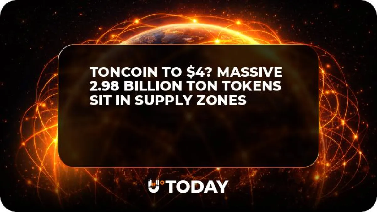 Toncoin to $4? Massive 2.98 Billion TON Tokens Sit in Supply Zones