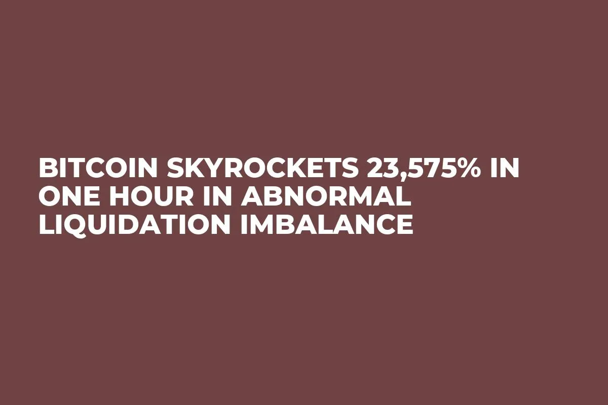 Bitcoin Skyrockets 23,575% in One Hour in Abnormal Liquidation Imbalance