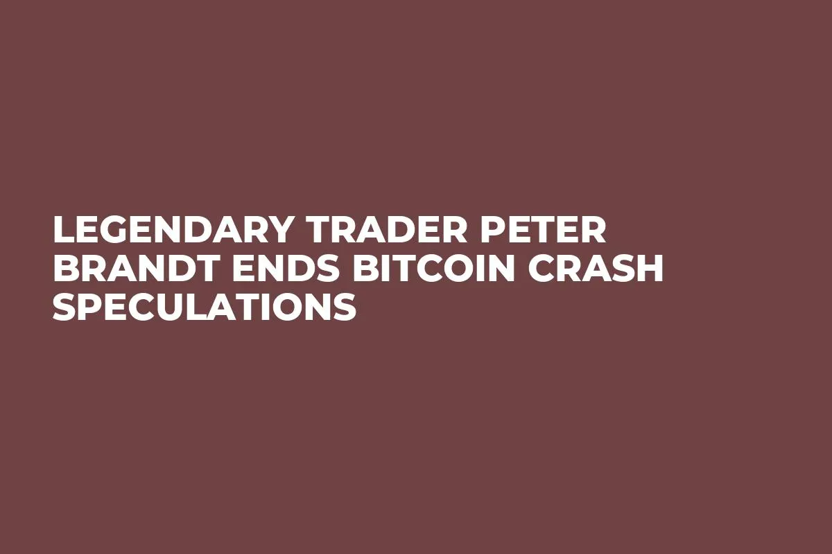 Legendary Trader Peter Brandt Ends Bitcoin Crash Speculations