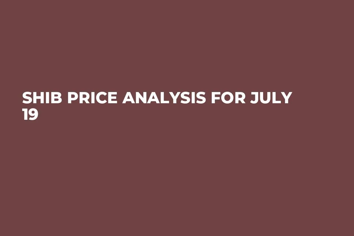 SHIB Price Analysis for July 19
