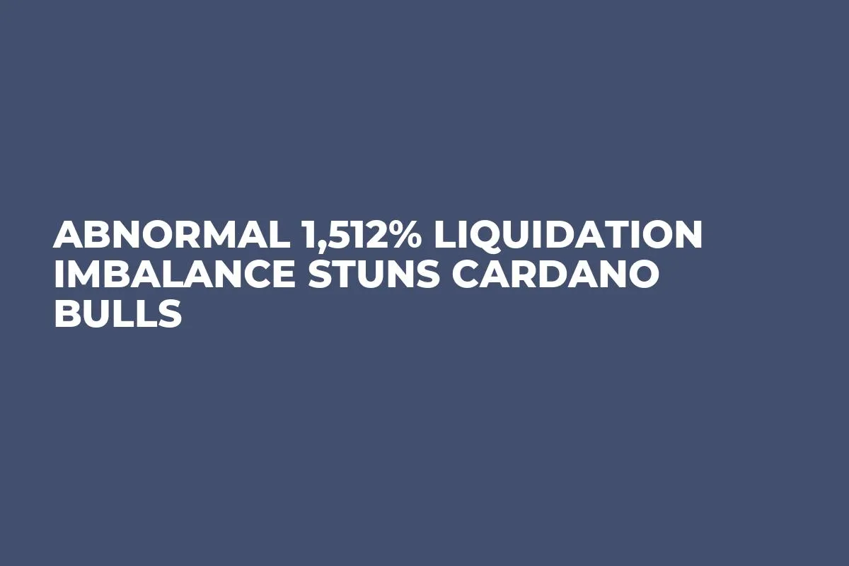 Abnormal 1,512% Liquidation Imbalance Stuns Cardano Bulls