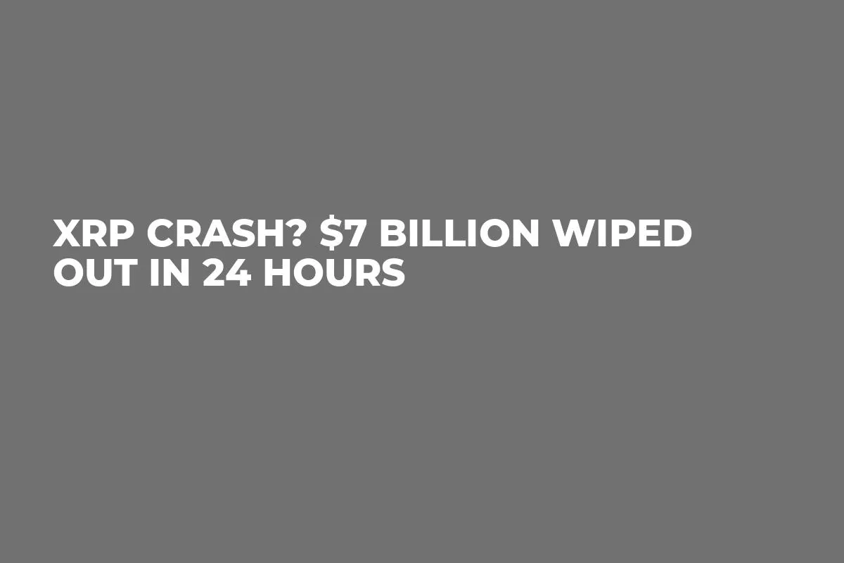 XRP Crash? $7 Billion Wiped out in 24 Hours