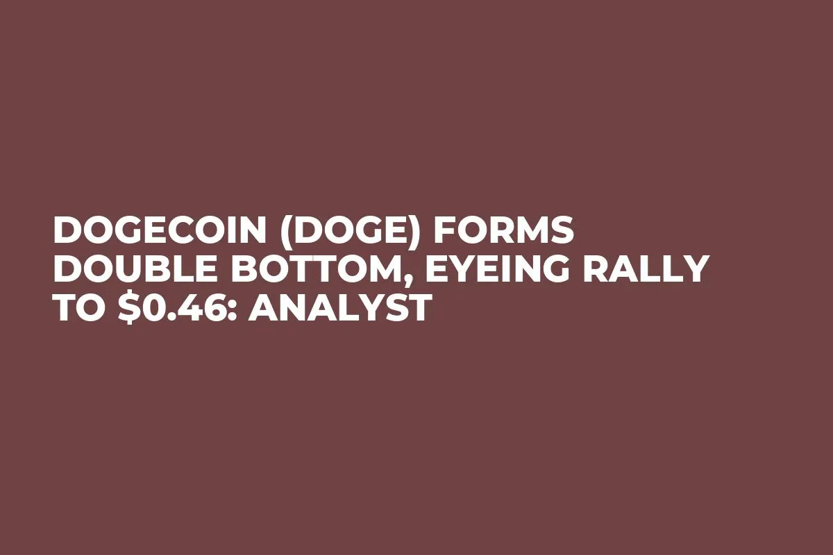 Dogecoin (DOGE) Forms Double Bottom, Eyeing Rally to $0.46: Analyst