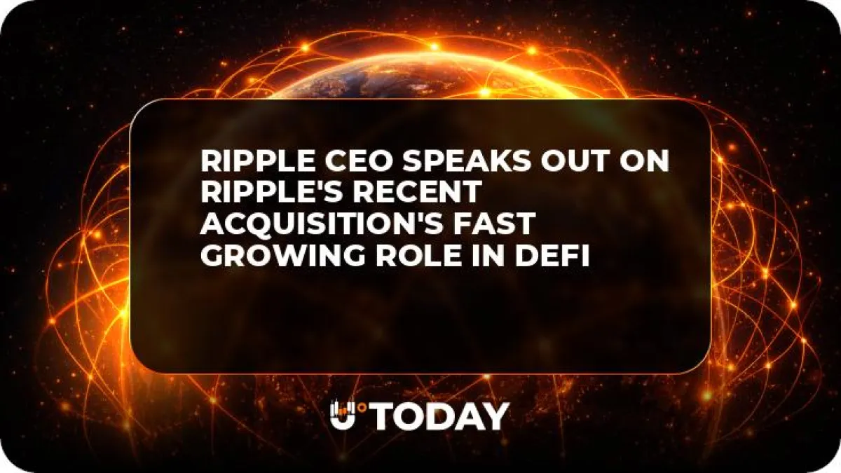 Ripple CEO Speaks Out on Ripple's Recent Acquisition's Fast Growing Role in DeFi