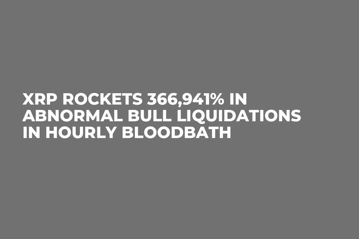 XRP Rockets 366,941% in Abnormal Bull Liquidations in Hourly Bloodbath