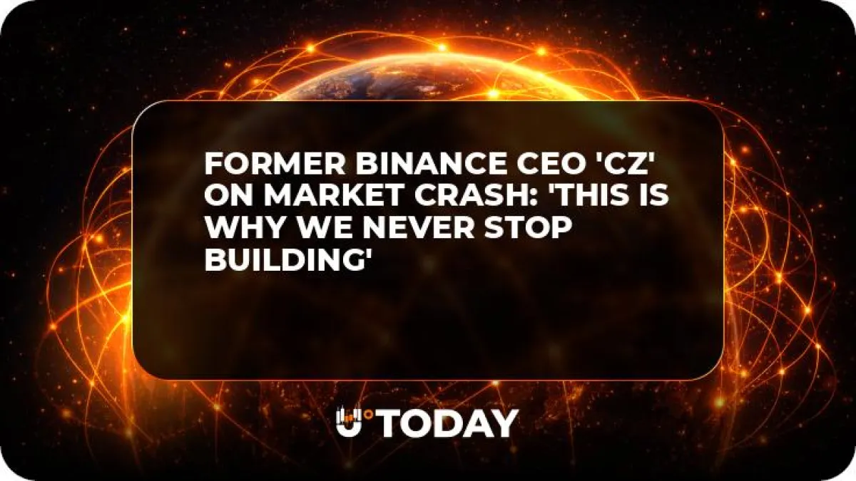 Former Binance CEO 'CZ' on Market Crash: 'This Is Why We Never Stop Building'
