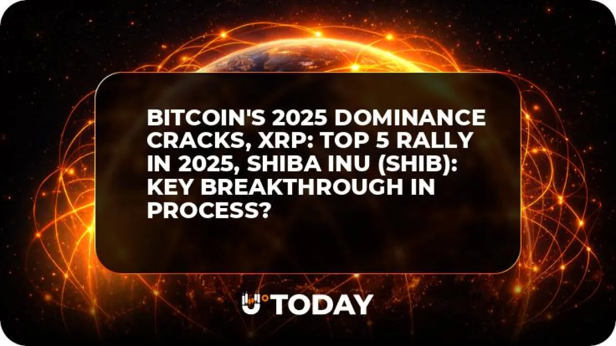 Bitcoin's 2025 Dominance Cracks, XRP: Top 5 Rally in 2025, Shiba Inu (SHIB): Key Breakthrough in Process?