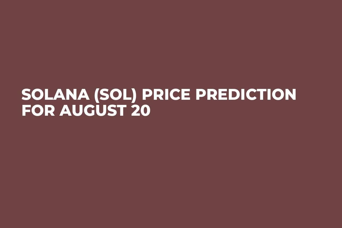 Solana (SOL) Price Prediction for August 20