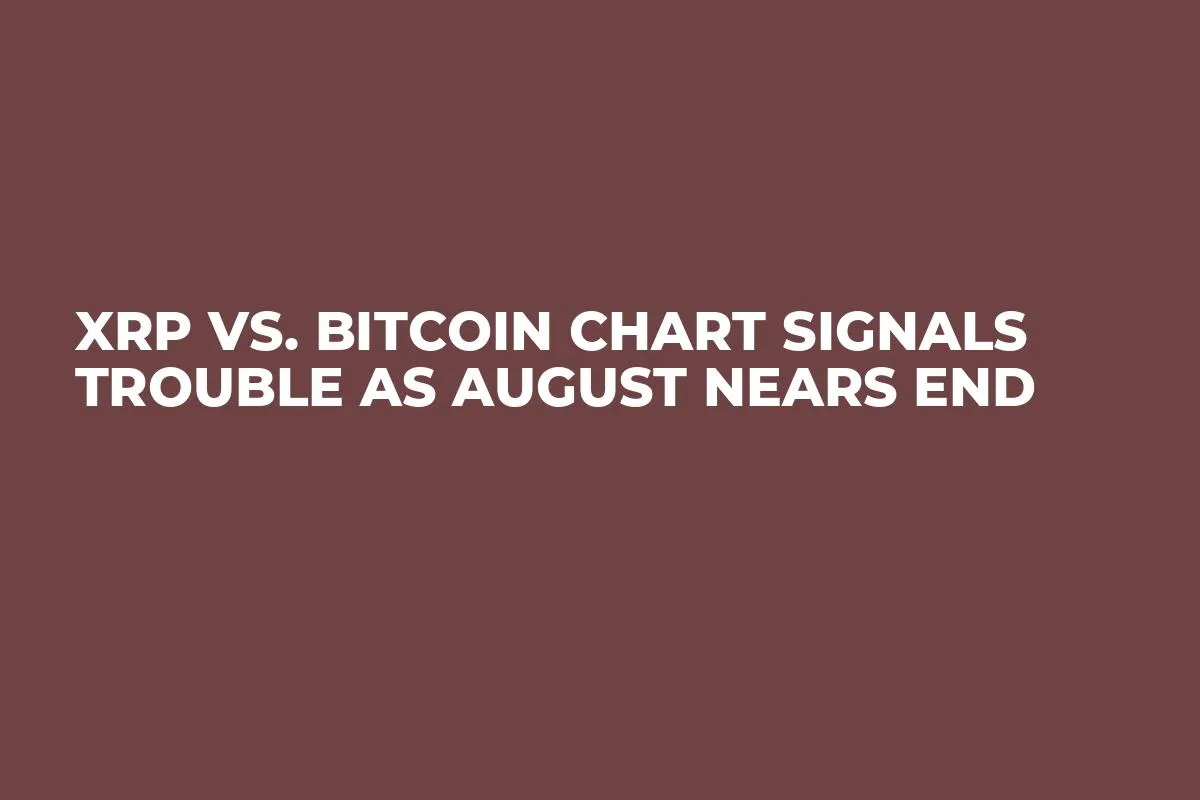 XRP vs. Bitcoin Chart Signals Trouble as August Nears End