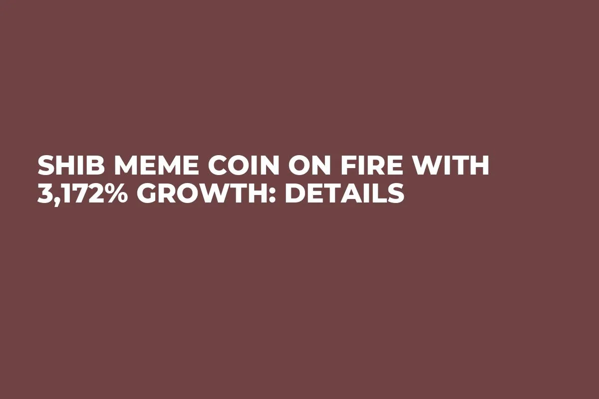 SHIB Meme Coin on Fire With 3,172% Growth: Details