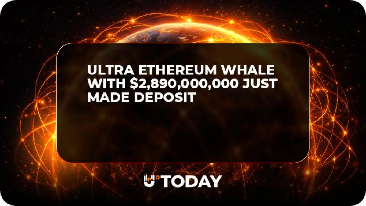 Ultra Ethereum Whale With $2,890,000,000 Just Made Deposit