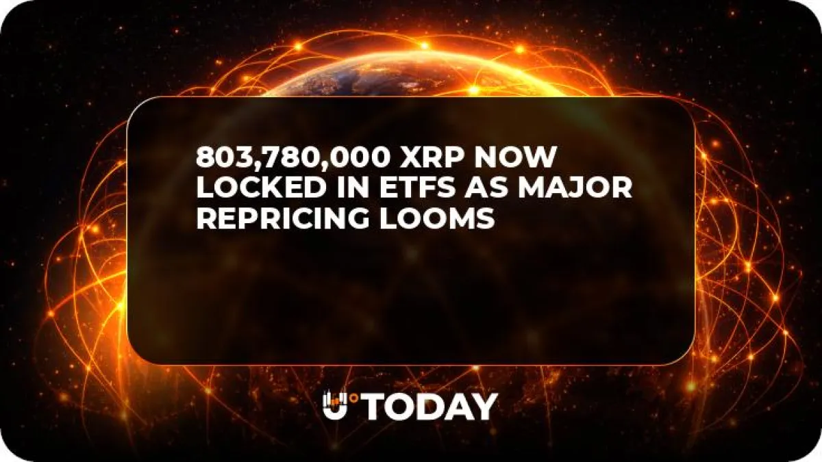 803,780,000 XRP Now Locked in ETFs as Major Repricing Looms
