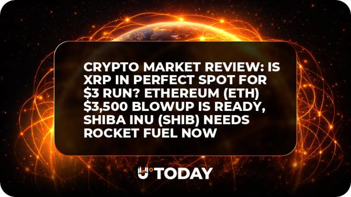 Crypto Market Review: Is XRP in Perfect Spot for $3 Run? Ethereum (ETH) $3,500 Blowup Is Ready, Shiba Inu (SHIB) Needs Rocket Fuel Now