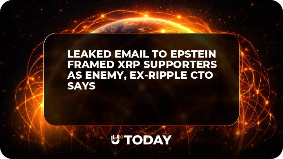 Leaked Email to Epstein Framed XRP Supporters as Enemy, Ex-Ripple CTO Says