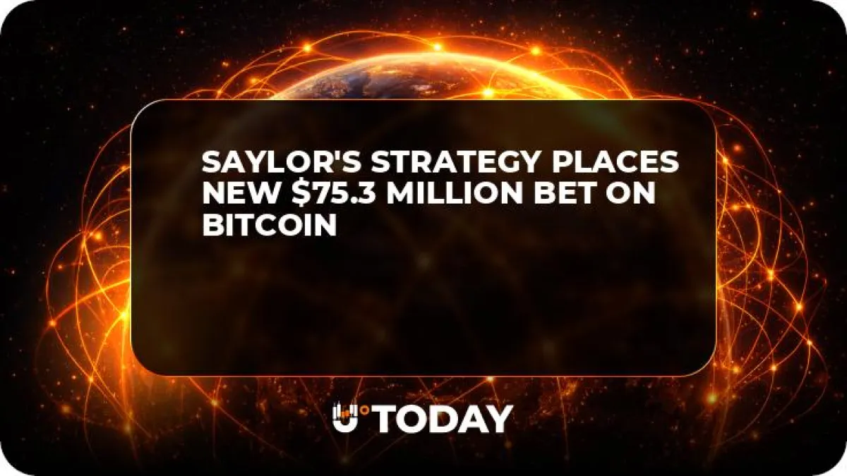 Saylor's Strategy Places New $75.3 Million Bet on Bitcoin