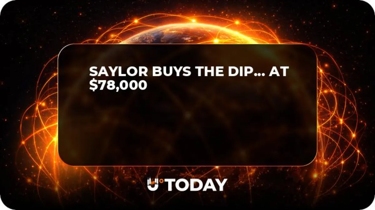 Saylor Buys the Dip... at $78,000