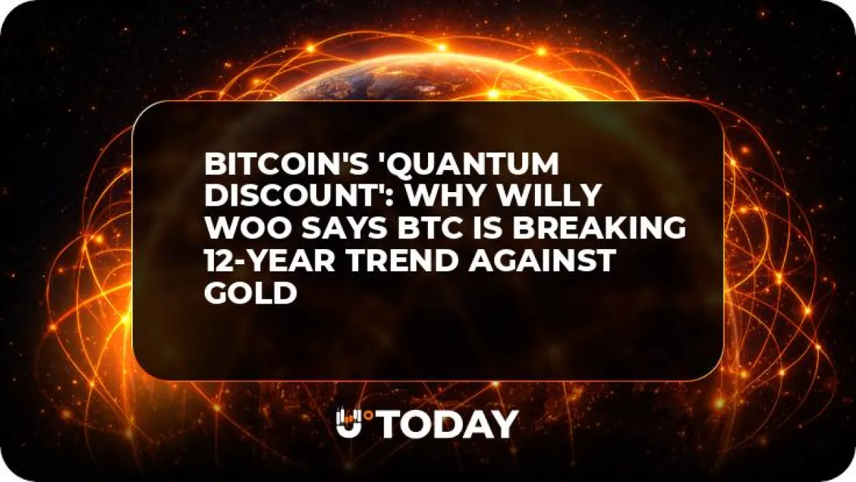 Bitcoin's 'Quantum Discount': Why Willy Woo Says BTC Is Breaking 12-Year Trend Against Gold