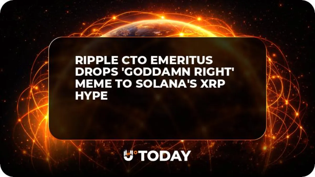 Ripple CTO Emeritus Drops 'Goddamn Right' Meme to Solana's XRP Hype