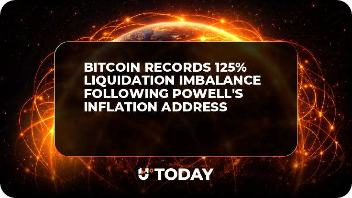 Bitcoin Records 125% Liquidation Imbalance Following Powell's Inflation Address