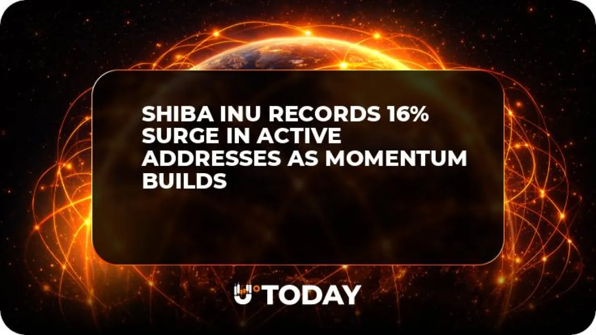 Shiba Inu Records 16% Surge in Active Addresses as Momentum Builds