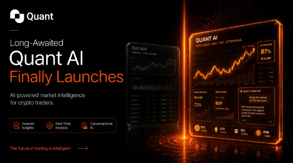 Long-Awaited Quant AI Finally Launches, Bringing AI-Powered Market Intelligence to Crypto Traders