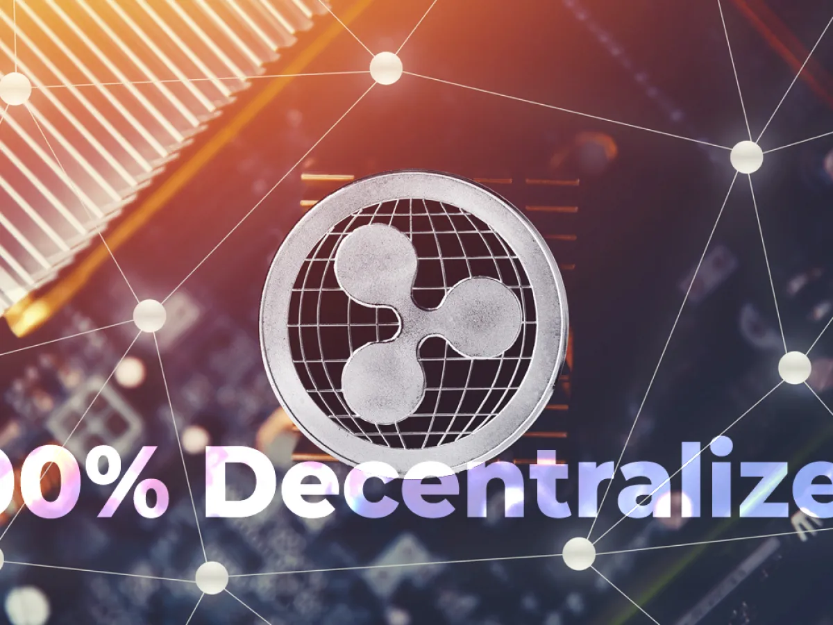 XRP Ledger Is Now Officially Indisputably 100 Decentralized, Says