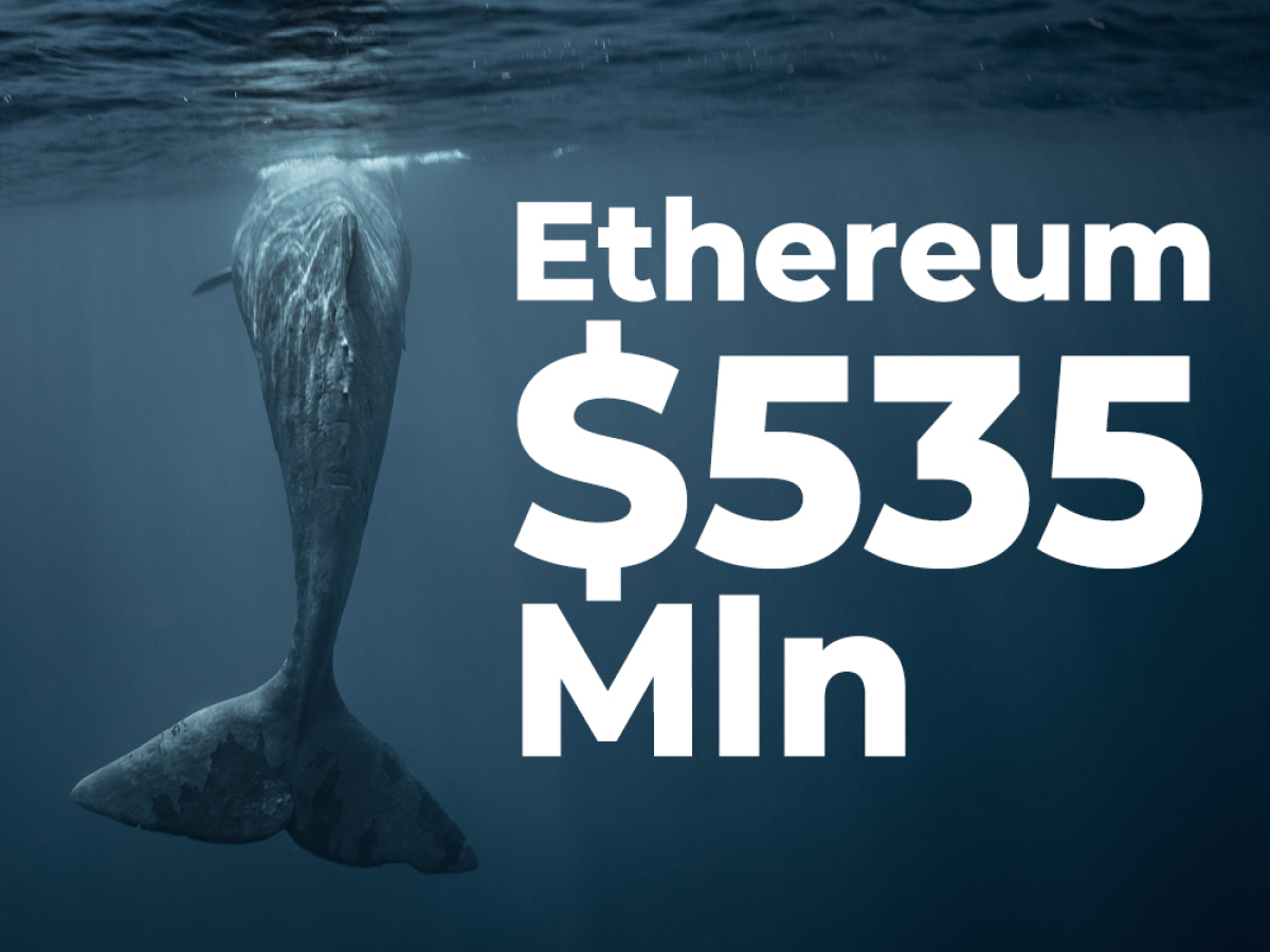 Whales Shift $535 Mln Worth of Ethereum as ETH Trades at ...