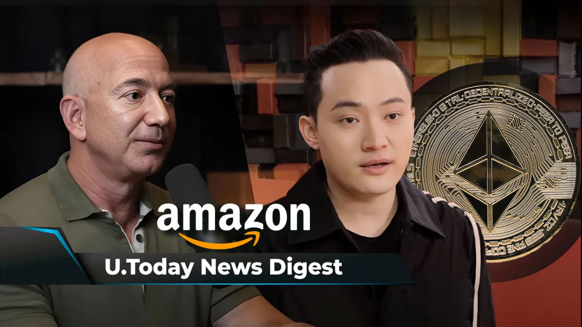 Jeff Bezos Sells Amazon Stocks Worth Billions, Suspected Justin Sun Wallet Buys $259 Million in ETH, Ripple CEO Weighs in on XRP ETF Rumors:... | Headlines | News | CoinMarketCap