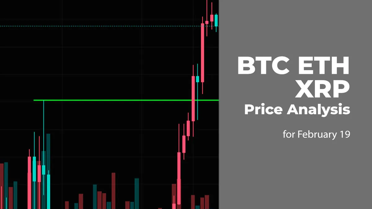 BTC, ETH and XRP Price Prediction for February 19 | Headlines | News | CoinMarketCap