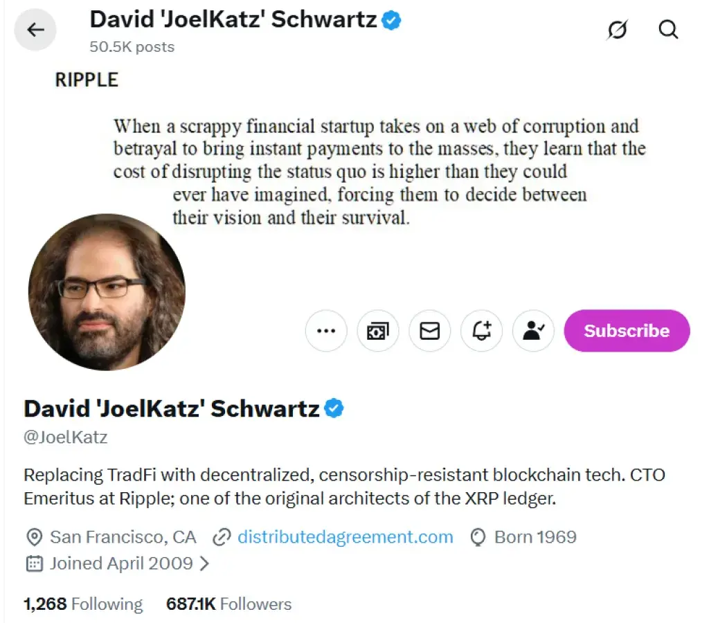 Ripple CTO Updates X Bio to Reflect New 2026 Changes: Details - U.Today