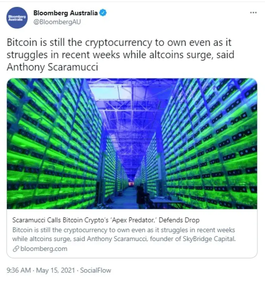 Bitcoin Is “Apex Predator” for Crypto, DOGE Might Be Digital Silver:  Anthony Scaramucci - U.Today