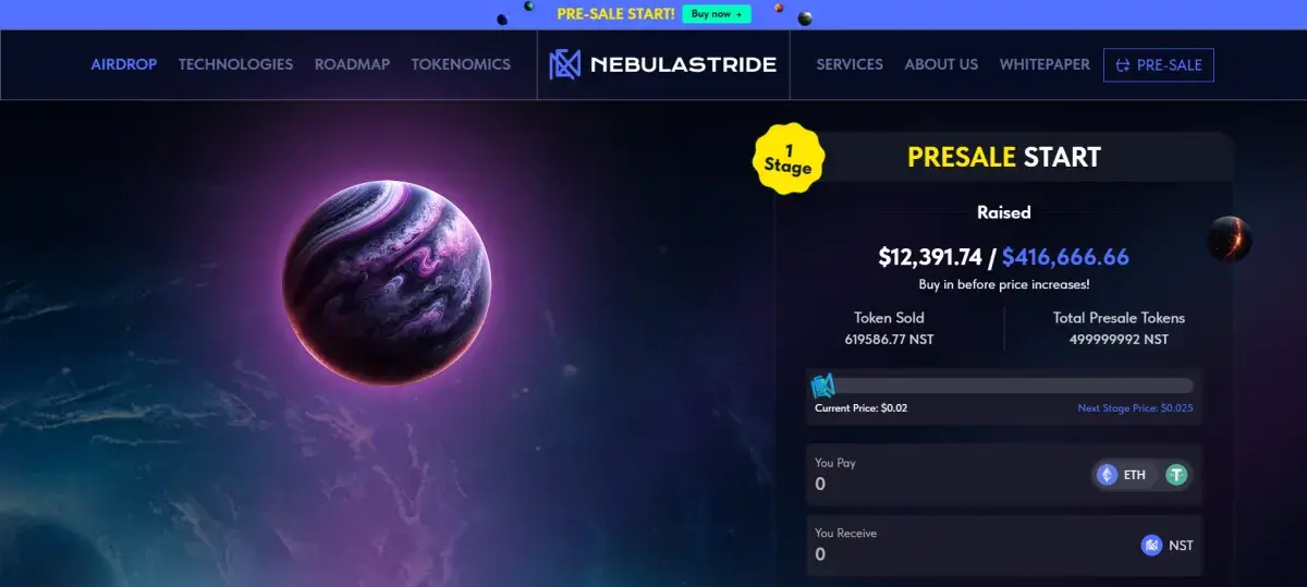 NebulaStride Blockchain Ecosystem Announces NST Token Presale: Review -  U.Today