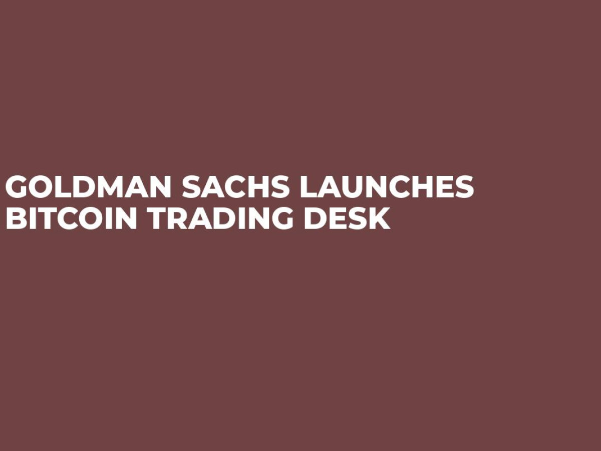 goldman bitcoin trading desk