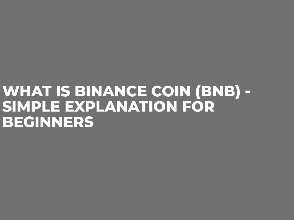 What Is Binance Coin (BNB) - Simple Explanation for Beginners
