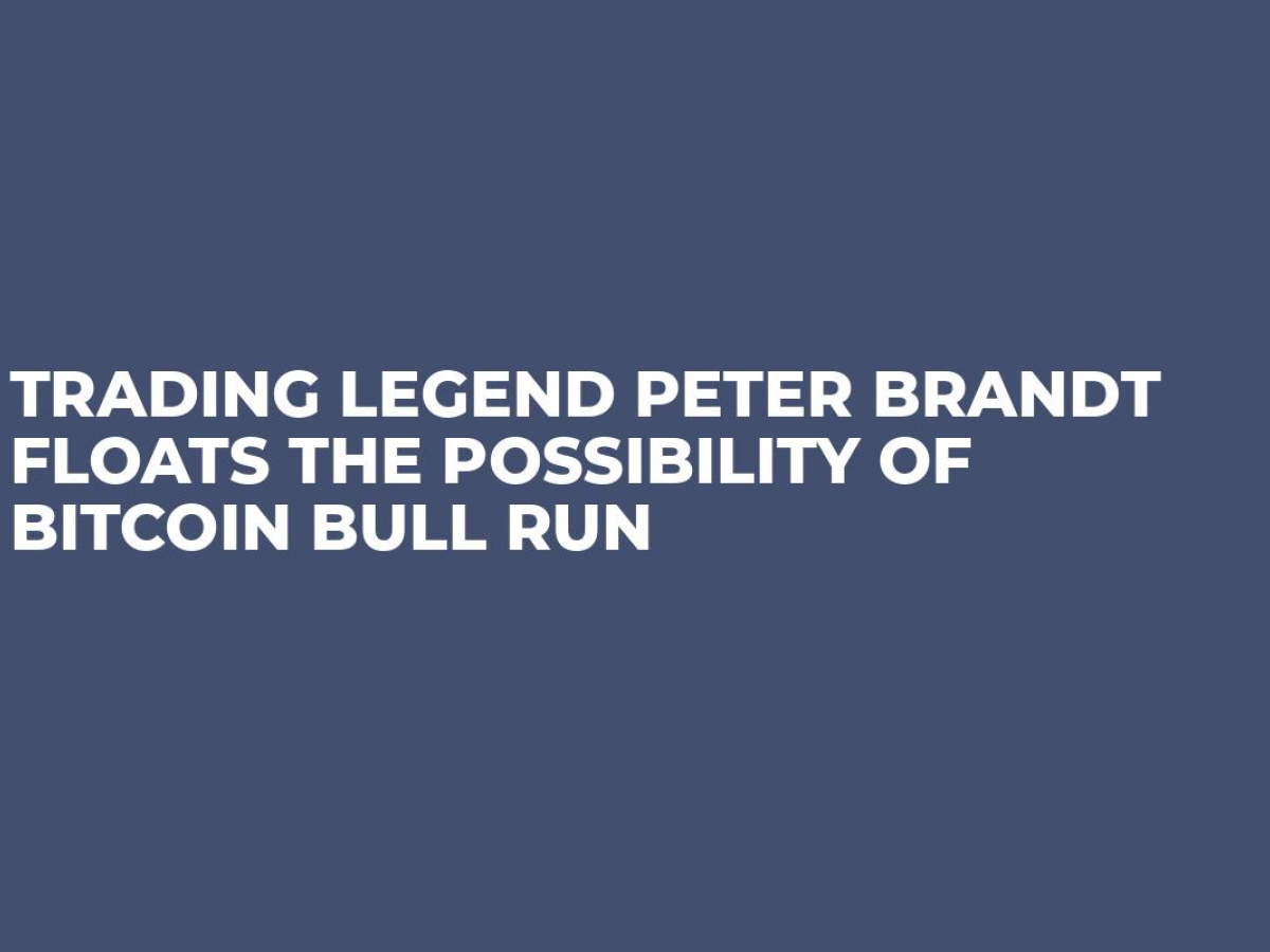 Trading Legend Peter Brandt Floats The Possibility Of Bitcoin Bull Run