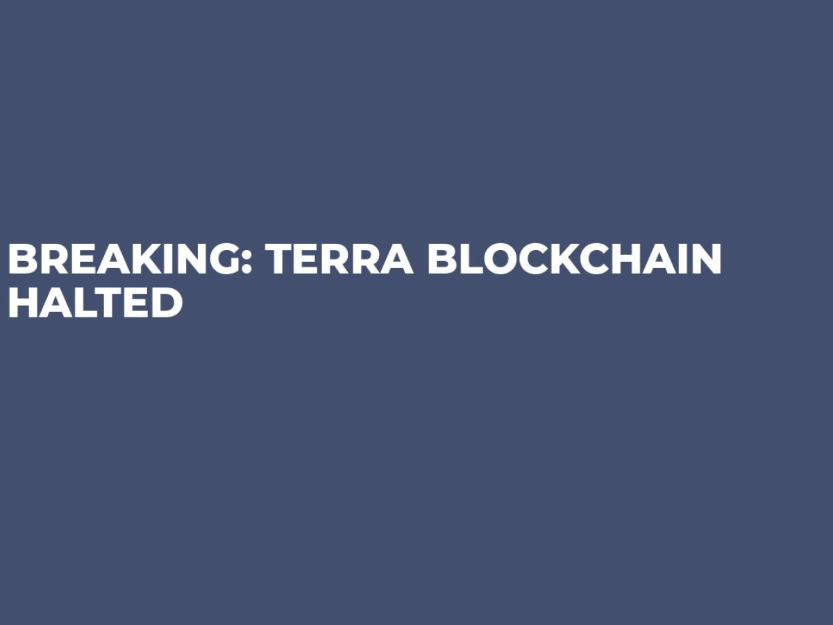 node 31823 BREAKING: Terra Blockchain Halted