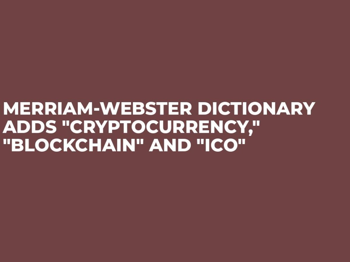 cryptocurrency definition merriam webster