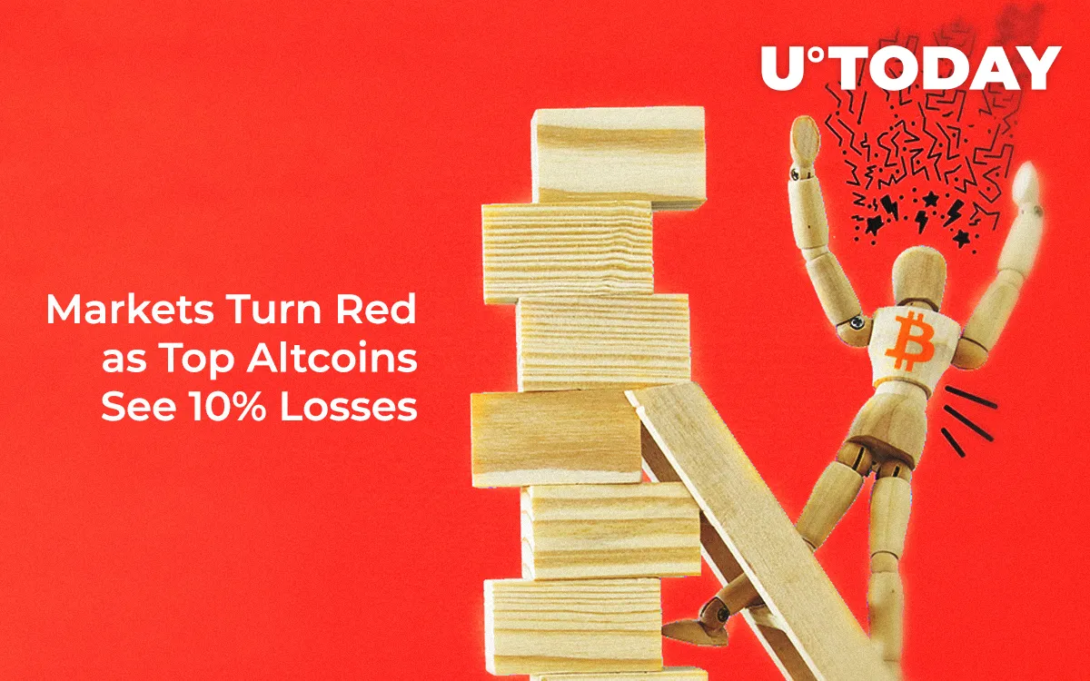 Markets Turn Red as Top Altcoins See 10% Losses — Can Bitcoin Hold On?