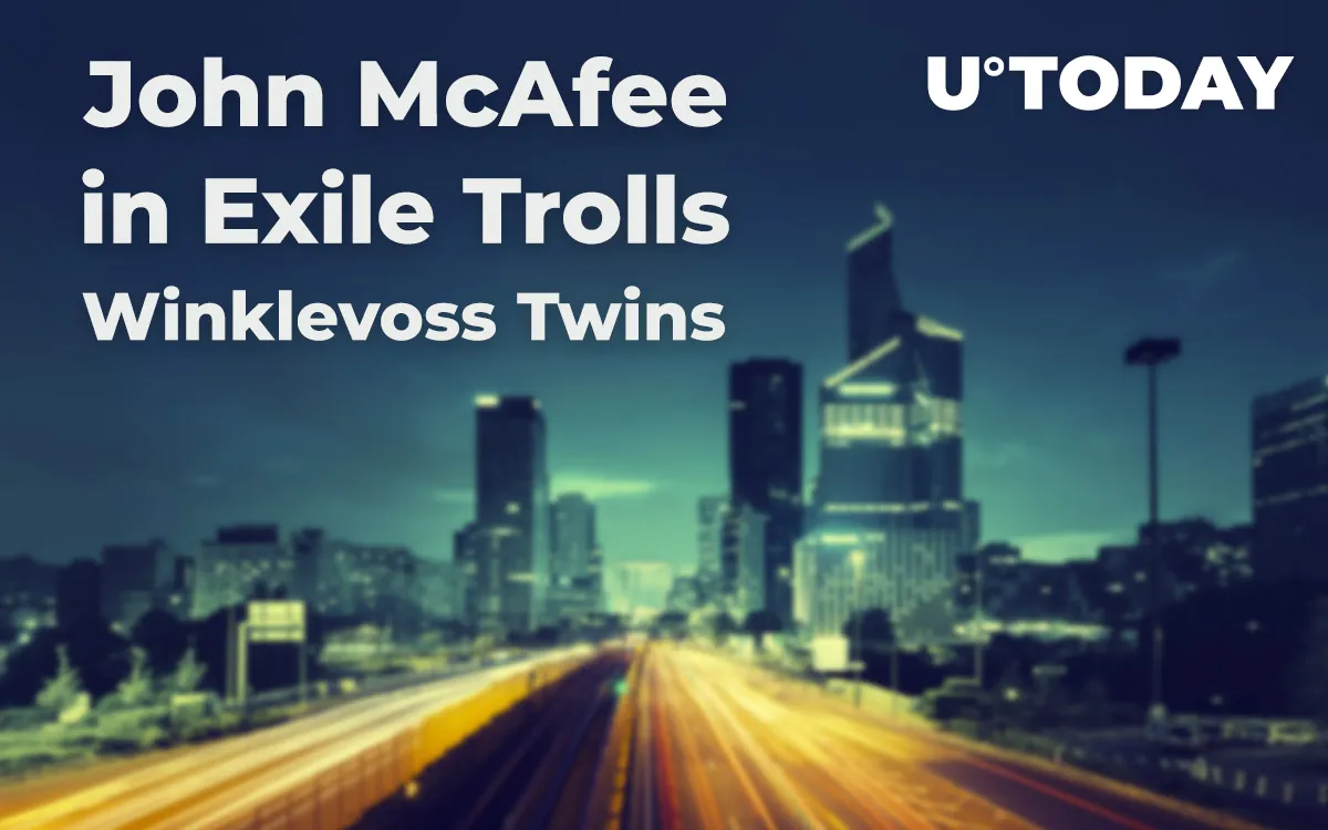 John McAfee in Exile Trolls Winklevoss Twins, Mocking Their Bitcoin Price Forecast