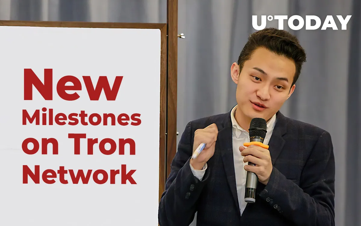 Justin Sun Reports Recent Milestones Reached by Tron