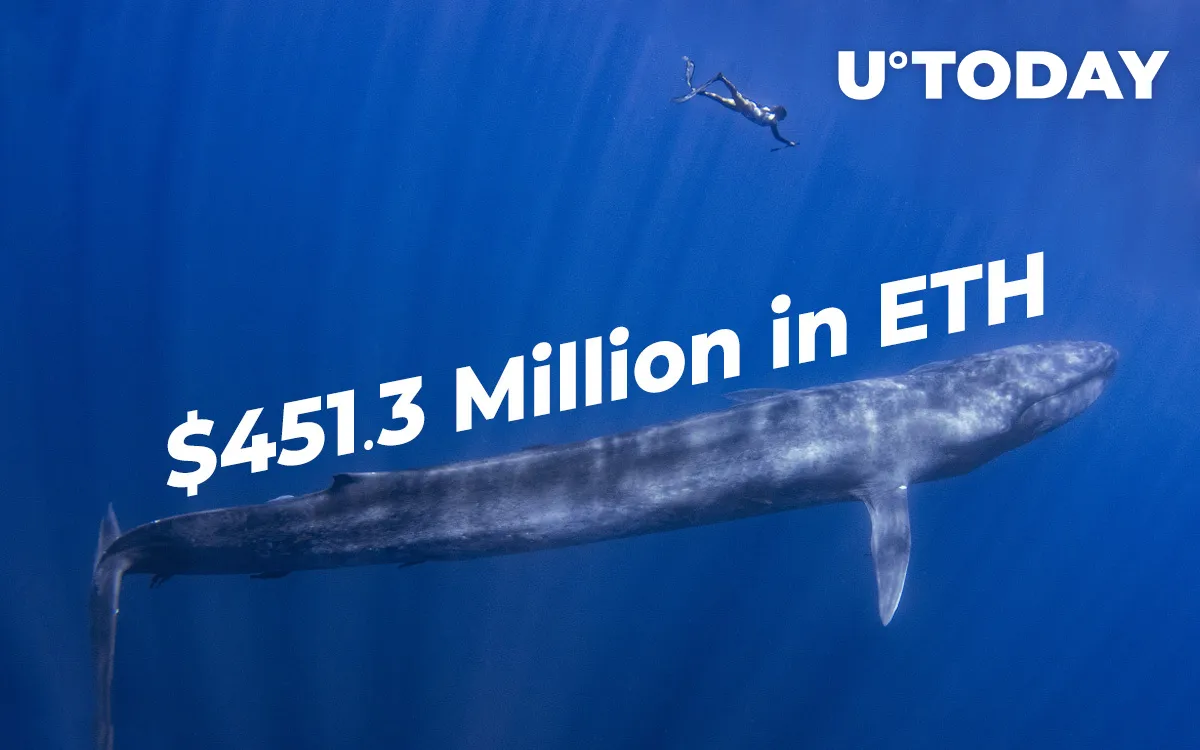 Whales Move $451.3 Million in ETH from Top Exchanges, ETH Balance on Platforms Hits Major Low