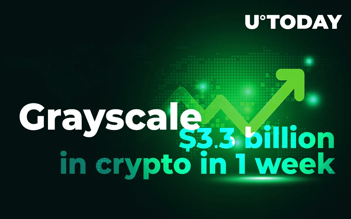 Grayscale Adds $3.3 Billion Worth of Bitcoin and Other Crypto AUM in One Week