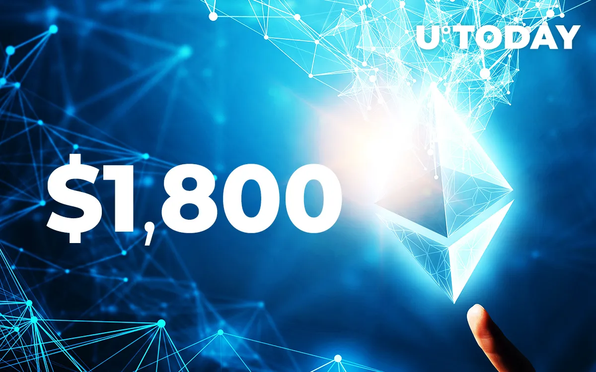 BREAKING: Ethereum (ETH) Soars Above $1,800 First Time in History