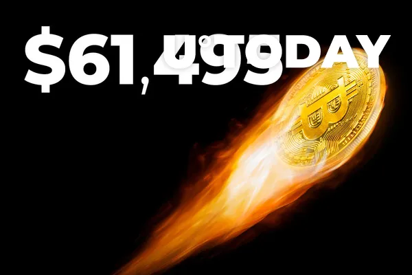 Bitcoin Soars to $61,495 – Has Rally Resumed? 