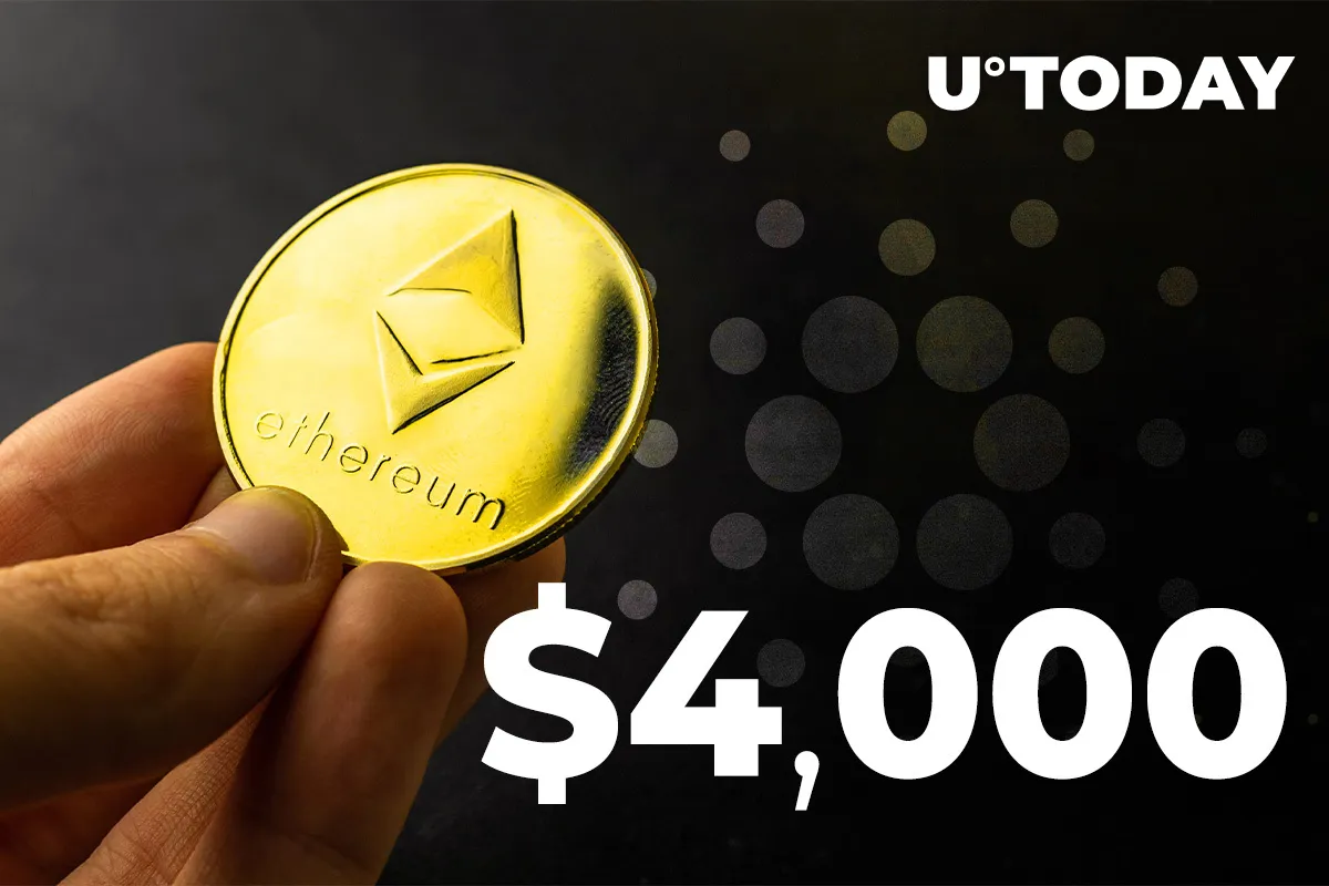 Ethereum Close to Hitting $4,000 While Cardano Aims to Return to Top 5 