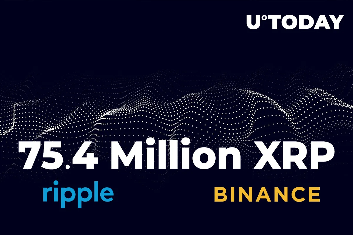 75.4 Million XRP Moved by Ripple and Binance, With Ripple's Regular Tranche to Huobi