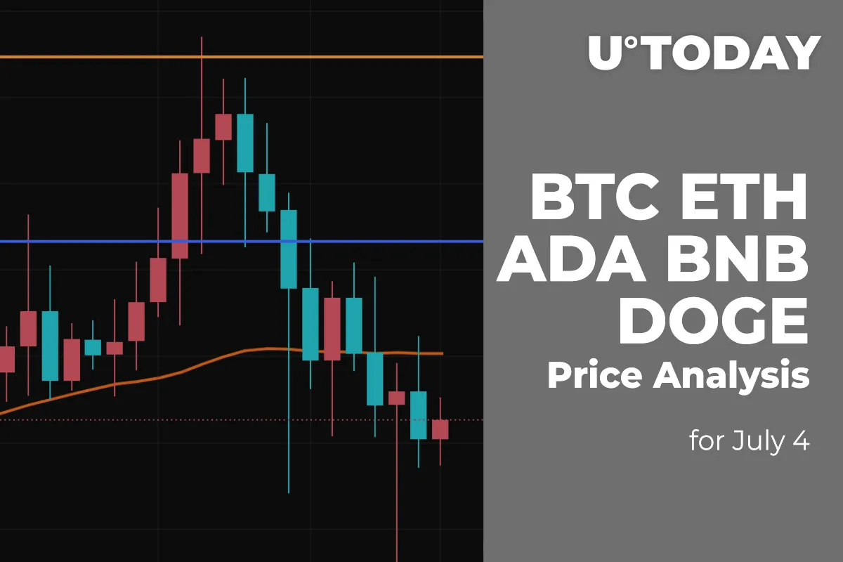 BTC, ETH, ADA, BNB, and DOGE Price Analysis for July 4