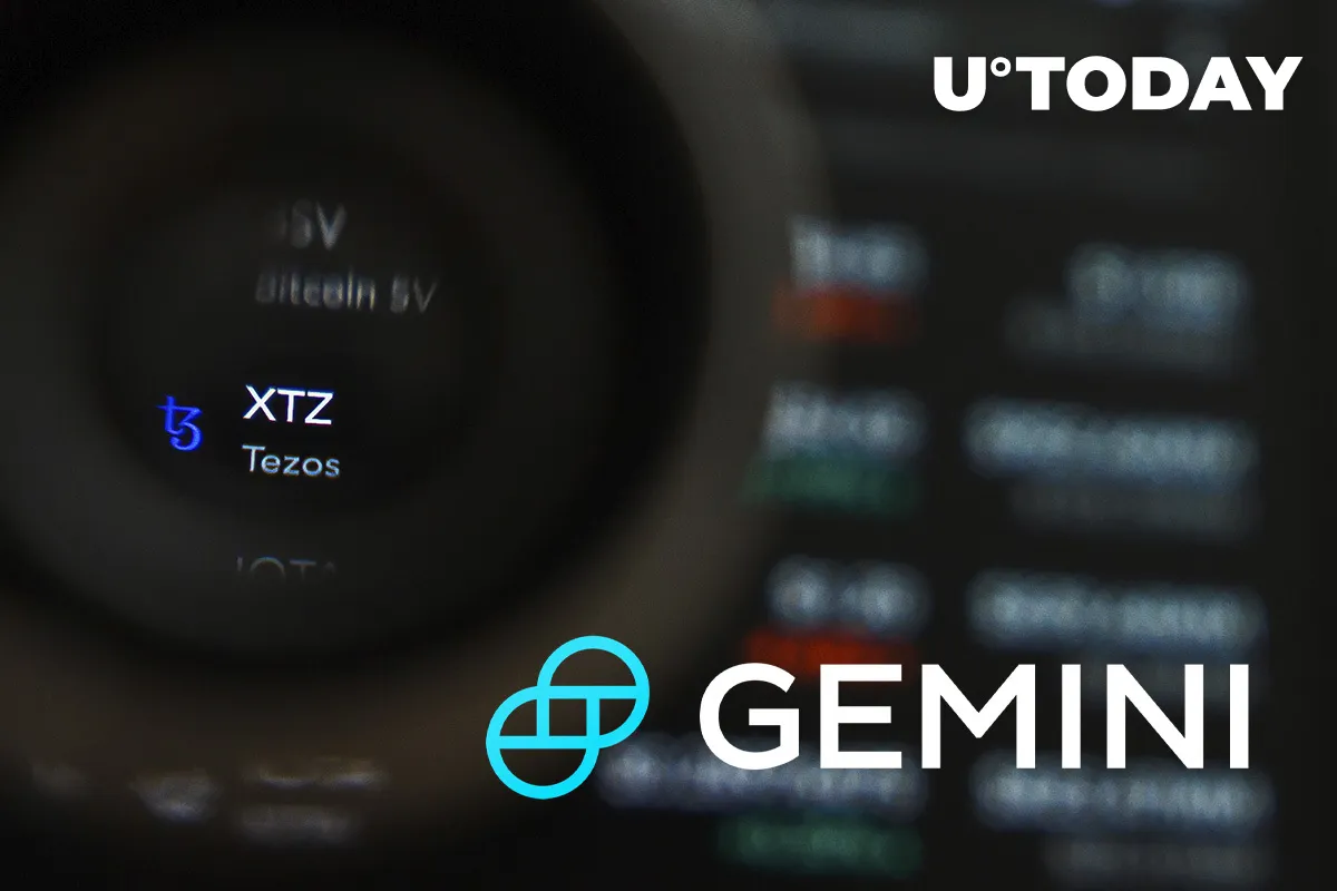 Tezos (XTZ) Now Added by Gemini Earn Instrument